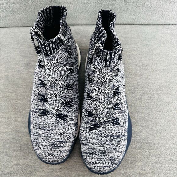 ADIDAS 2017 CRAZY EXPLOSIVE - PrimeKnit BY4469 Navy & White Shoes Size 10.5  B10 - Picture 3 of 12